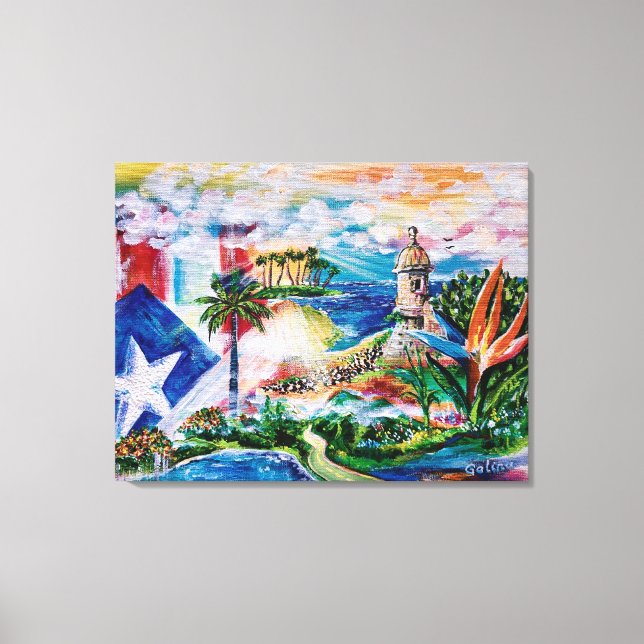 Dreaming of Puerto Rico Canvas Print (Front)