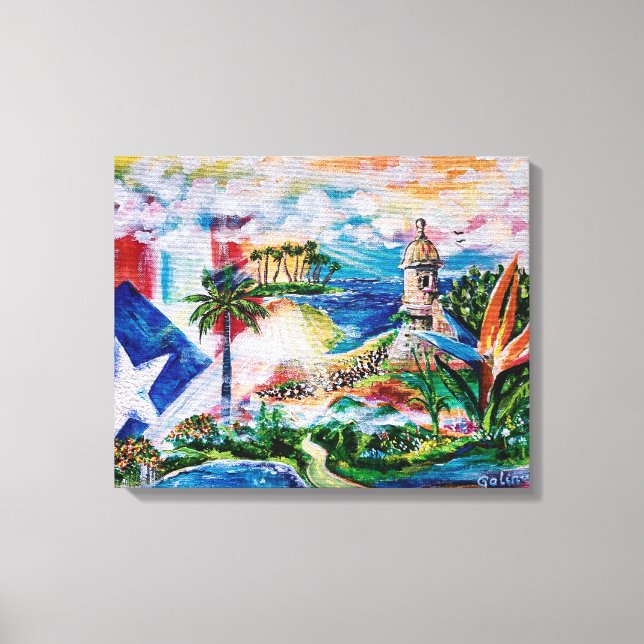 Dreaming of Puerto Rico Canvas Print (Front)