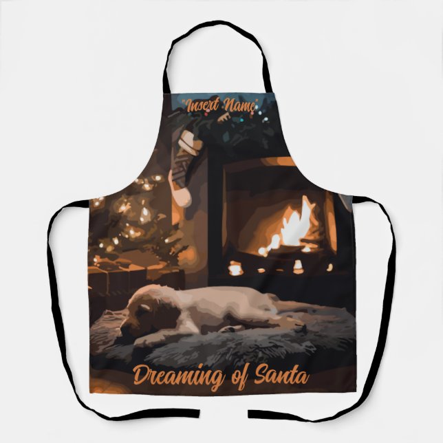 Dreaming of Santa Apron (Front)
