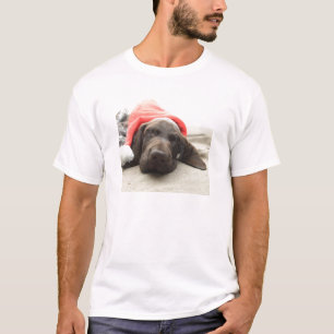 Dreaming of Santa - German Shorthair Puppy T-Shirt