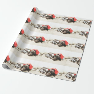 Dreaming of Santa - German Shorthair Puppy Wrapping Paper