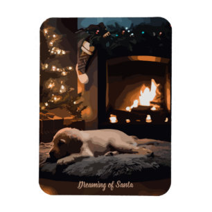 Dreaming of Santa Magnet