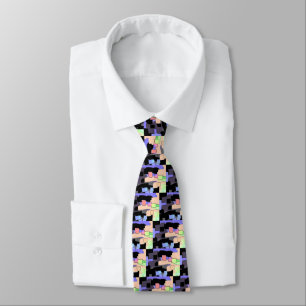 "Dreaming of Sky" Geometric Art Tie