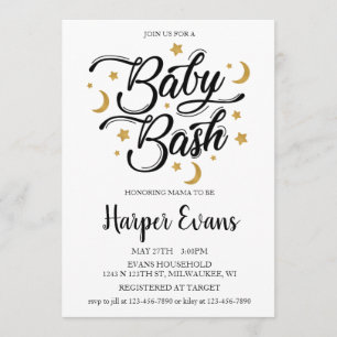 Dreaming of Stars & Moons Invitation