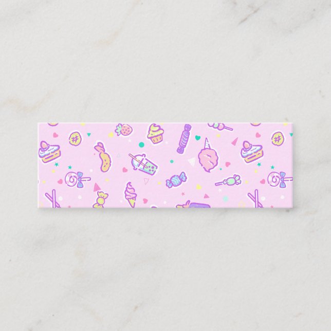 Dreaming of Summer Snacks Mini Business Card (Front)