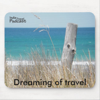 Dreaming of travel mouse mat
