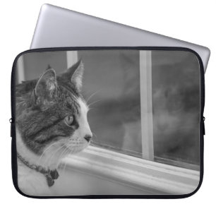 Dreaming Of Warmer Weather Grayscale Laptop Sleeve