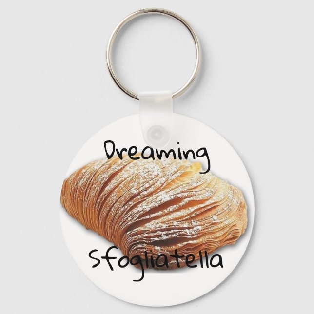 Dreaming sfogliatella - round Keyring (Front)