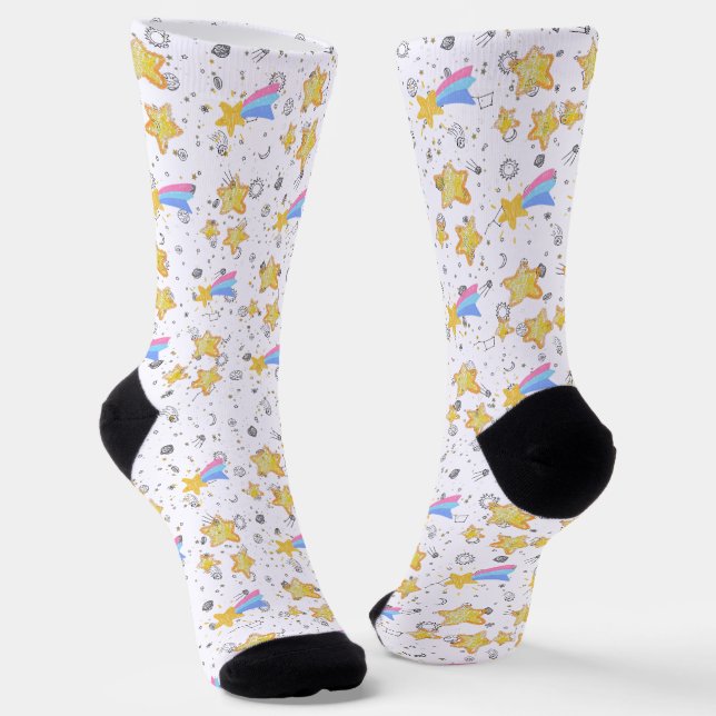 Dreaming Stars Socks (Angled)