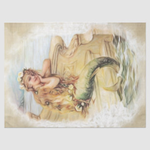 Dreaming Vintage Mermaid Child #5, 18lb 17x23 Tissue Paper