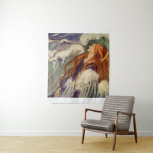 “Dreamland” Fairy Art by Florence Harrison Tapestry