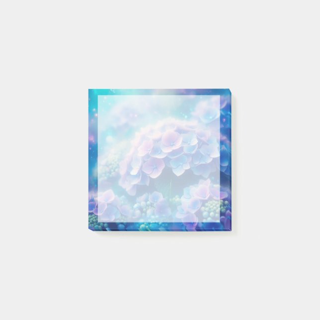 Dreamlight Hydrangea Desk Notes - Post-It Notes (Front)