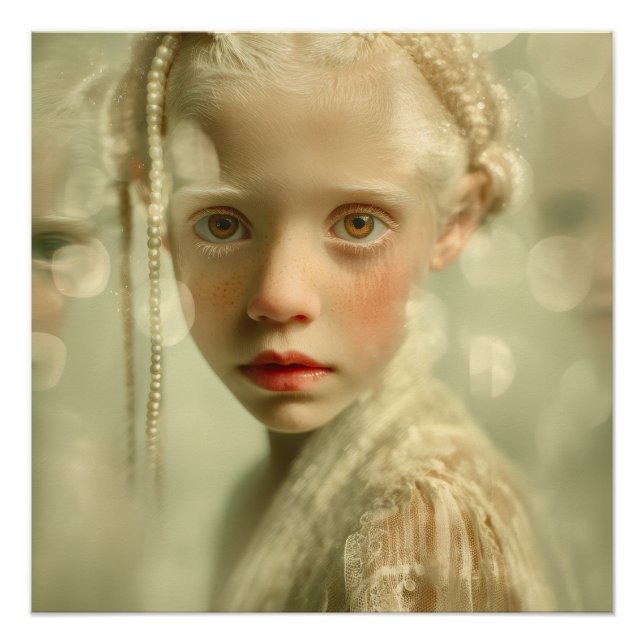Dreamlike Children Portrait  Whispered Light Child Poster (Front)