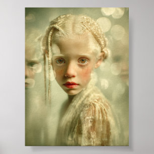 Dreamlike Children Portrait  Whispered Light Child Poster