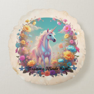 "Dreamlike Nature Beauty" Round Cushion