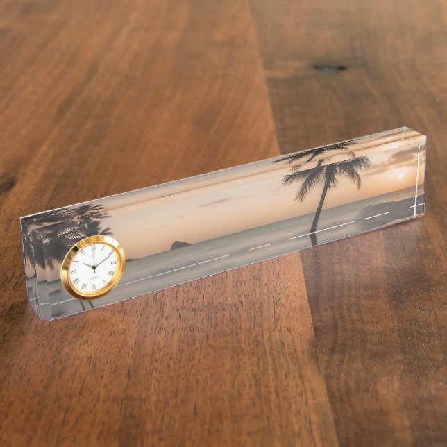 Dreamlike setting on a tropical beach nameplate (Side)