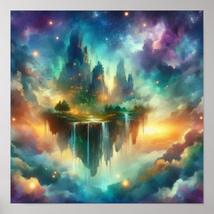 Dreamlike Sky Islands – Back to School Poster
