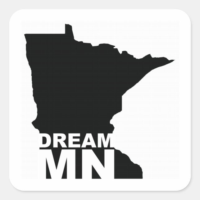 DreamMN Square Stickers (Front)