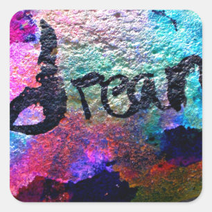 dreamrock square sticker