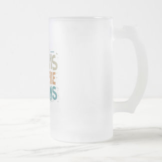 Dreams Achieve Dreams."  Frosted Glass Beer Mug