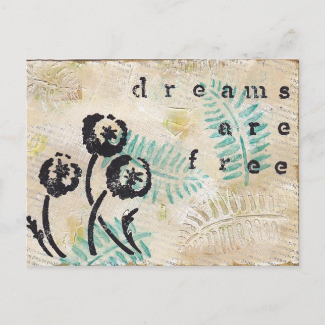 Dreams Are Free Postcard (Front)
