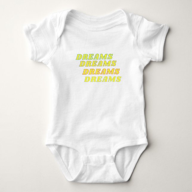 Dreams Baby White  Bodysuit (Front)
