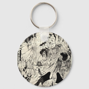 Dreams by Aubrey Beardsley Key Ring