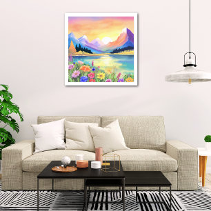 Dreams by the Mountains Lake Sanctuary Photo Print