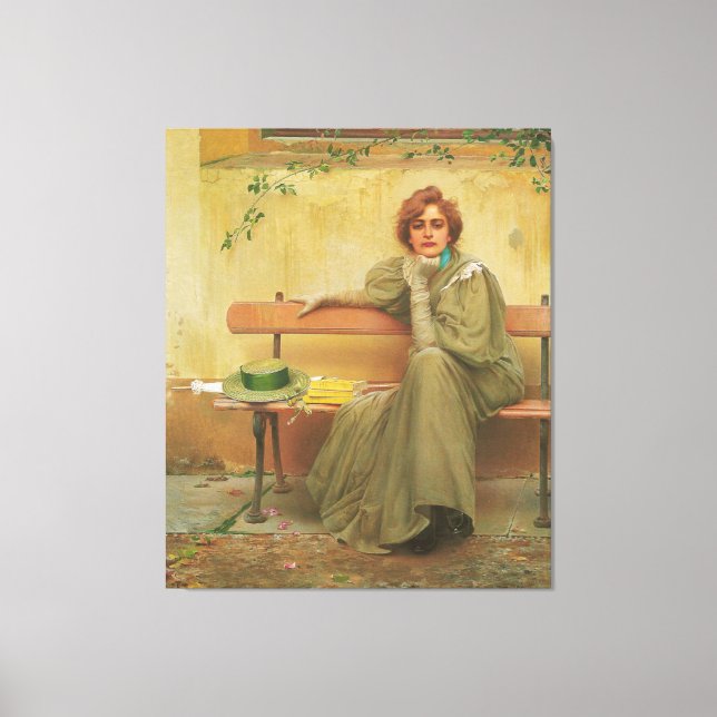Dreams by Vittorio Matteo Corcos 1896 Canvas Print (Front)