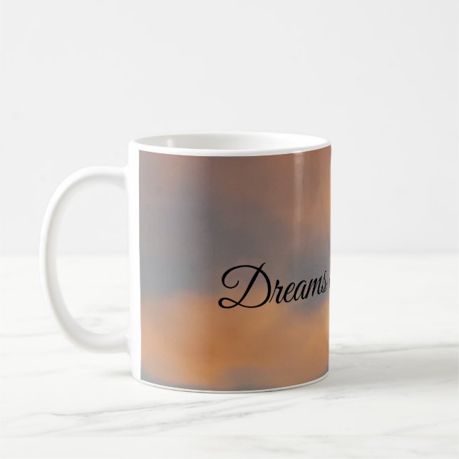 Dreams can come true pink cloud mug (Left)