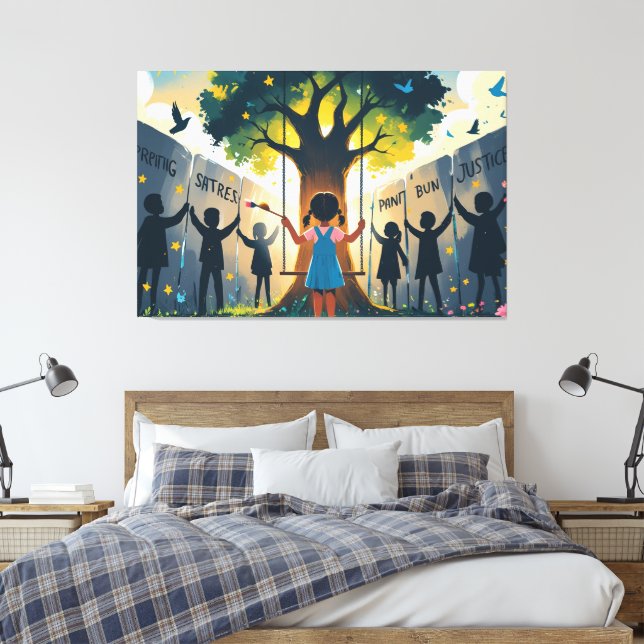 dreams canvas print (Insitu(Bedroom))