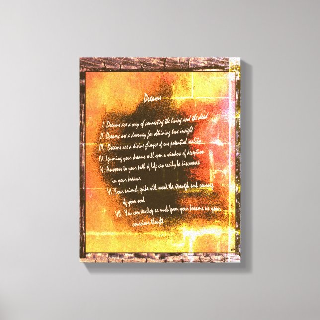 Dreams Canvas Print (Front)