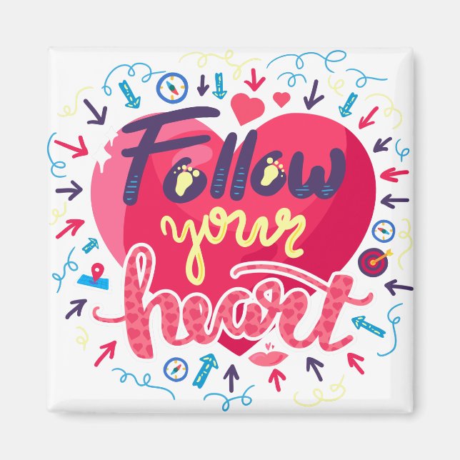 Dreams come true, Inspirational quotes Magnet (Front)