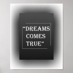 Dreams Come True - Inspiring Poster
