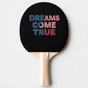 Dreams Come True Ping Pong Paddle