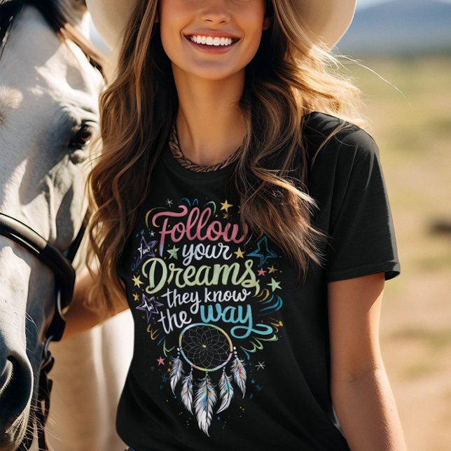 Dreams Compass: Dream Catcher Inspiring Message T-Shirt (Creator Uploaded)