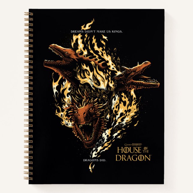 Dreams Didn't Make Us Kings. Dragons Did. Notebook (Front)