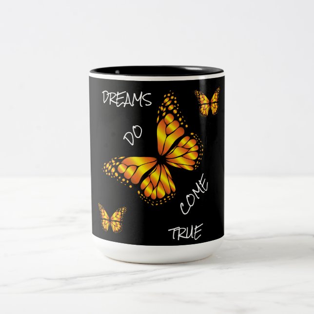 DREAMS DO COME TRUE Two-Tone COFFEE MUG (Center)
