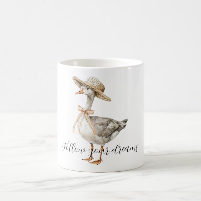 Dreams Duck Hat Coffee Mug (Center)