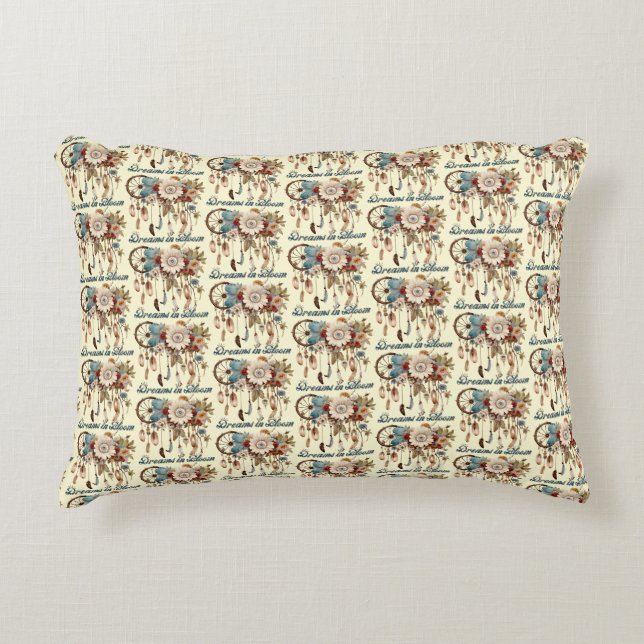 Dreams in Bloom Pattern Decorative Cushion (Front)