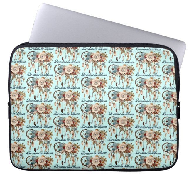 Dreams in Bloom pattern Laptop Sleeve (Front)