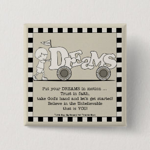 Dreams in Motion 15 Cm Square Badge