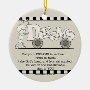 Dreams in Motion Ceramic Tree Decoration