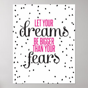 Dreams Inspirational Quote Poster