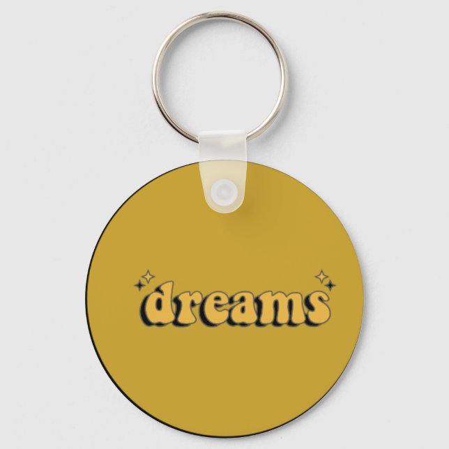 "Dreams Keychain: Inspire and Believe" Key Ring (Front)