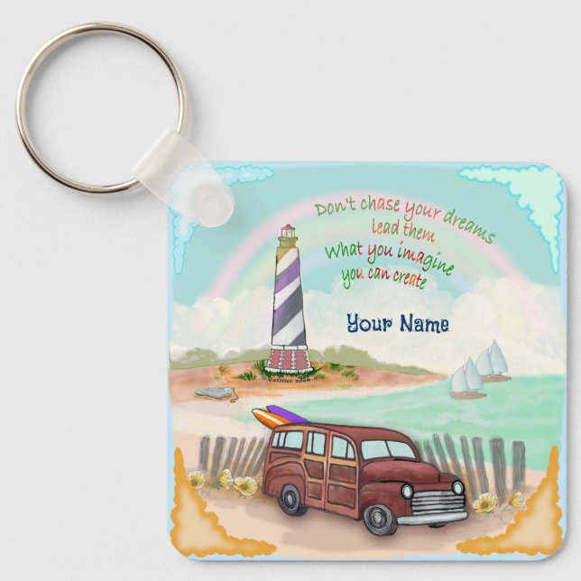 Dreams Lighthouse Key Ring (Front)