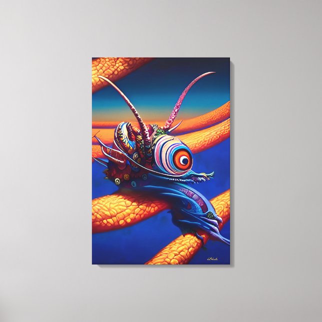 Dreams of a Bohemian Slug Canvas Print (Front)