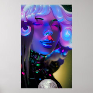 Dreams of a Mood So Blue - Ken Gauge Art Poster