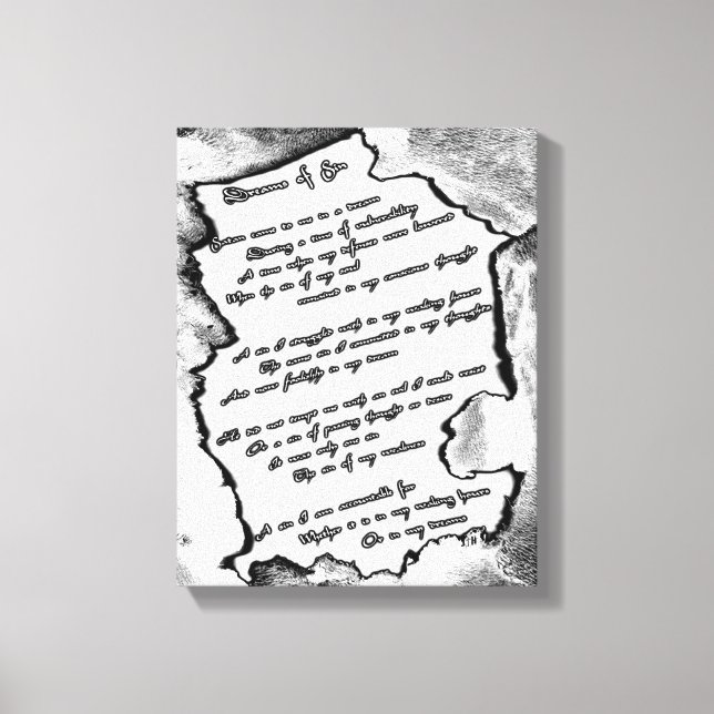 Dreams of Sin Canvas Print (Front)