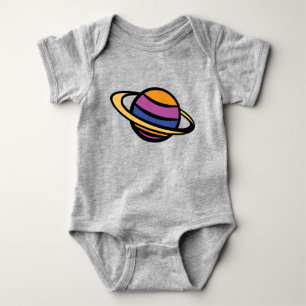 Dreams of Space Ringed Planet Baby Bodysuit
